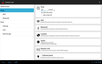 Скриншот приложения Delayed Lock TRIAL - №8