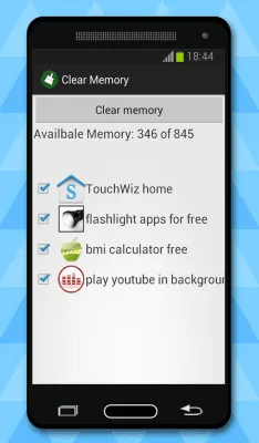 Скриншот приложения clean memory - №1