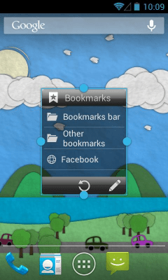 Скриншот приложения Bookmarks Widget - №2