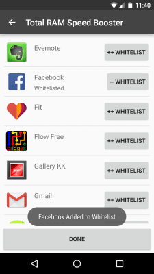 Скриншот приложения Total RAM Booster Free - №6