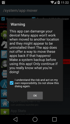 Скриншот приложения /system/app mover ROOT - №2