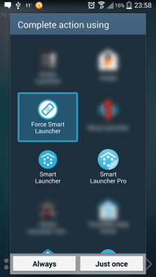 Скриншот приложения Default choice fixer for Smart Launcher - №1