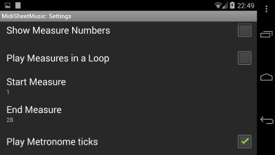 Скриншот приложения Midi Sheet Music (patched) - №3