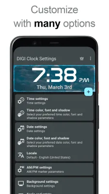 Скриншот приложения Виджет DIGI Clock - №3