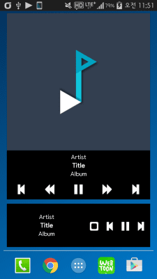 Скриншот приложения Plug In Music Widget - №2