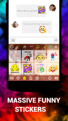 Скриншот приложения Emoji Keyboard - Emoticons(KK) - №2