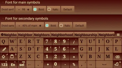 Скриншот приложения Jbak keyboard - №2