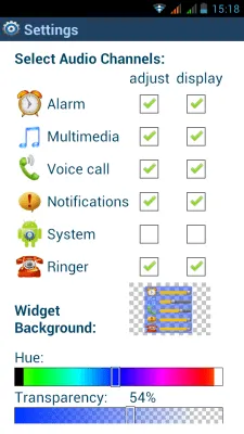 Скриншот приложения Виджет управления громкостью - №3