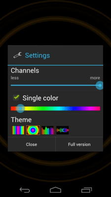 Скриншот приложения Светомузыка Lite - №5