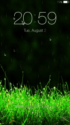 Скриншот приложения Galaxy rainy lockscreen - №6