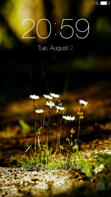 Скриншот приложения Galaxy rainy lockscreen - №7