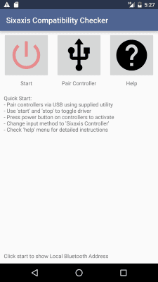 Скриншот приложения Sixaxis Compatibility Checker - №1