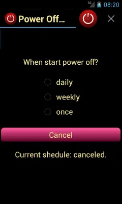 Скриншот приложения Выключение по расписанию - №1