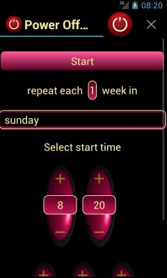 Скриншот приложения Выключение по расписанию - №3