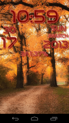 Скриншот приложения DIGI Clock Live Wallpaper - №5