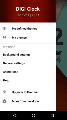 Скриншот приложения DIGI Clock Live Wallpaper - №6
