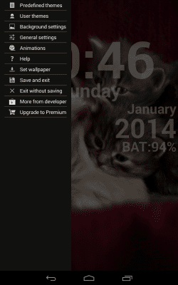 Скриншот приложения DIGI Clock Live Wallpaper - №13