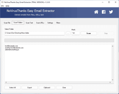 Скриншот приложения Easy Email Extractor - №2