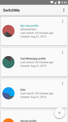 Скриншот приложения SwitchMe Multiple Accounts - №1