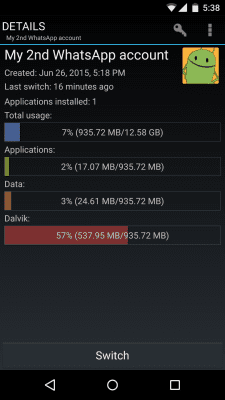 Скриншот приложения SwitchMe Multiple Accounts - №5