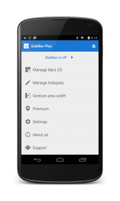 Скриншот приложения Sidebar Plus (Multi-bars) - №16