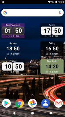 Скриншот приложения World Clock Widget - №2