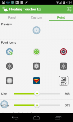 Скриншот приложения Floating Toucher Ex - №3