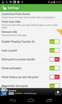 Скриншот приложения Floating Toucher Ex - №4