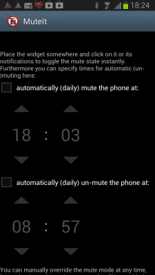 Скриншот приложения Mute It - Widget - scheduled - №2