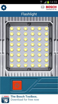 Скриншот приложения Карманный фонарик Bosch - №3