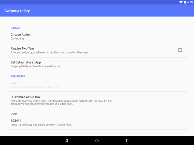 Скриншот приложения Swipeup Utility - №10