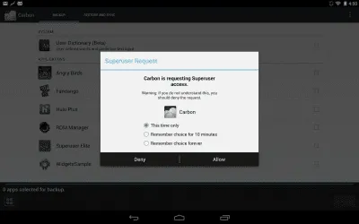 Скриншот приложения ClockworkMod Superuser - №4