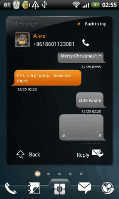 Скриншот приложения EZ SMS Widget - №2