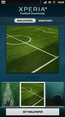 Скриншот приложения Xperia Football Downloads - №2