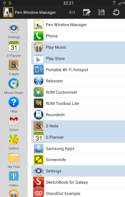 Скриншот приложения PEN Window Manager - №2