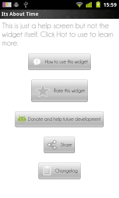 Скриншот приложения Its About Time Widget - №4