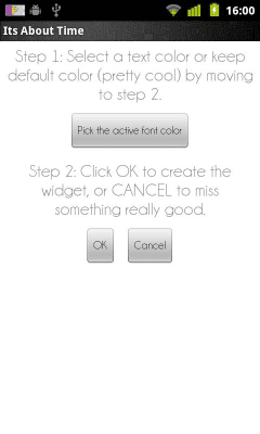 Скриншот приложения Its About Time Widget - №7