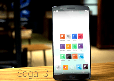 Скриншот приложения Saga3 metro style - Icon Pack - №4