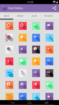 Скриншот приложения Saga3 metro style - Icon Pack - №6