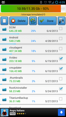 Скриншот приложения Space Analyzer Beta - №3