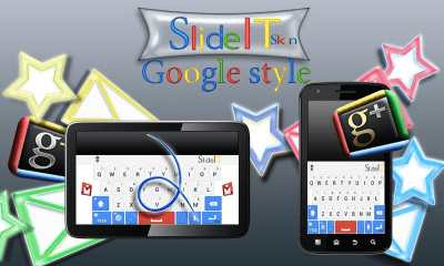 Скриншот приложения SlideIT Google Skin - №1