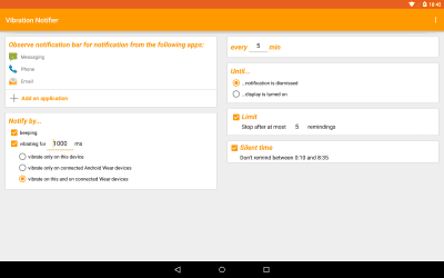 Скриншот приложения Vibration Notifier - №4