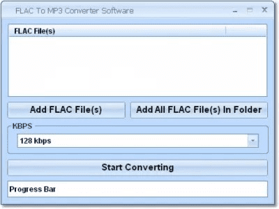 Скриншот приложения SobolSoft FLAC To MP3 - №1