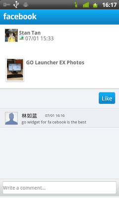 Скриншот приложения GO FBWidget - №4