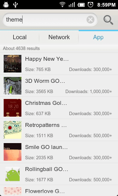 Скриншот приложения GO Search Widget - №5