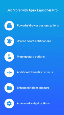 Скриншот приложения Apex Launcher Classic - №7