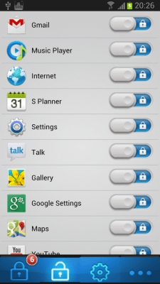 Скриншот приложения Super application lock - №3