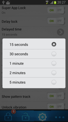 Скриншот приложения Super application lock - №7