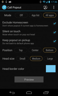 Скриншот приложения Call PopOut - №5