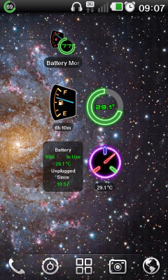 Скриншот приложения Battery Monitor Widget - №2